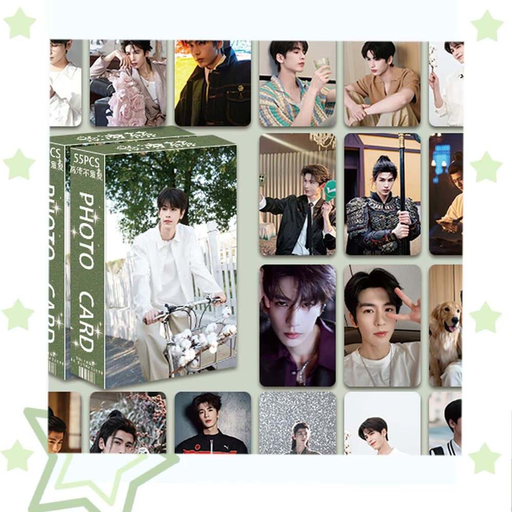 Zhang Linghe 55Pcs Photo Card Set, Lomo-Style Collectible